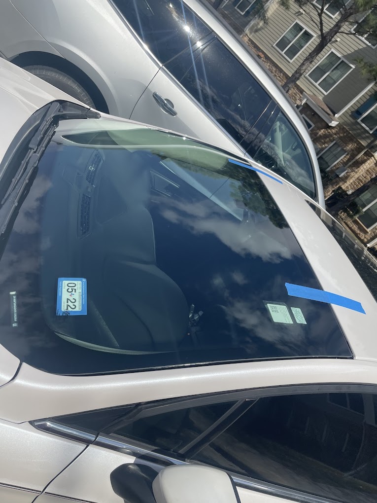 Precision side-glass replacement in progress
